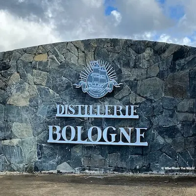 Distillerie Bologne in Basse-Terre, Guadeloupe rum distillery near the Marina de Rivière-Sens